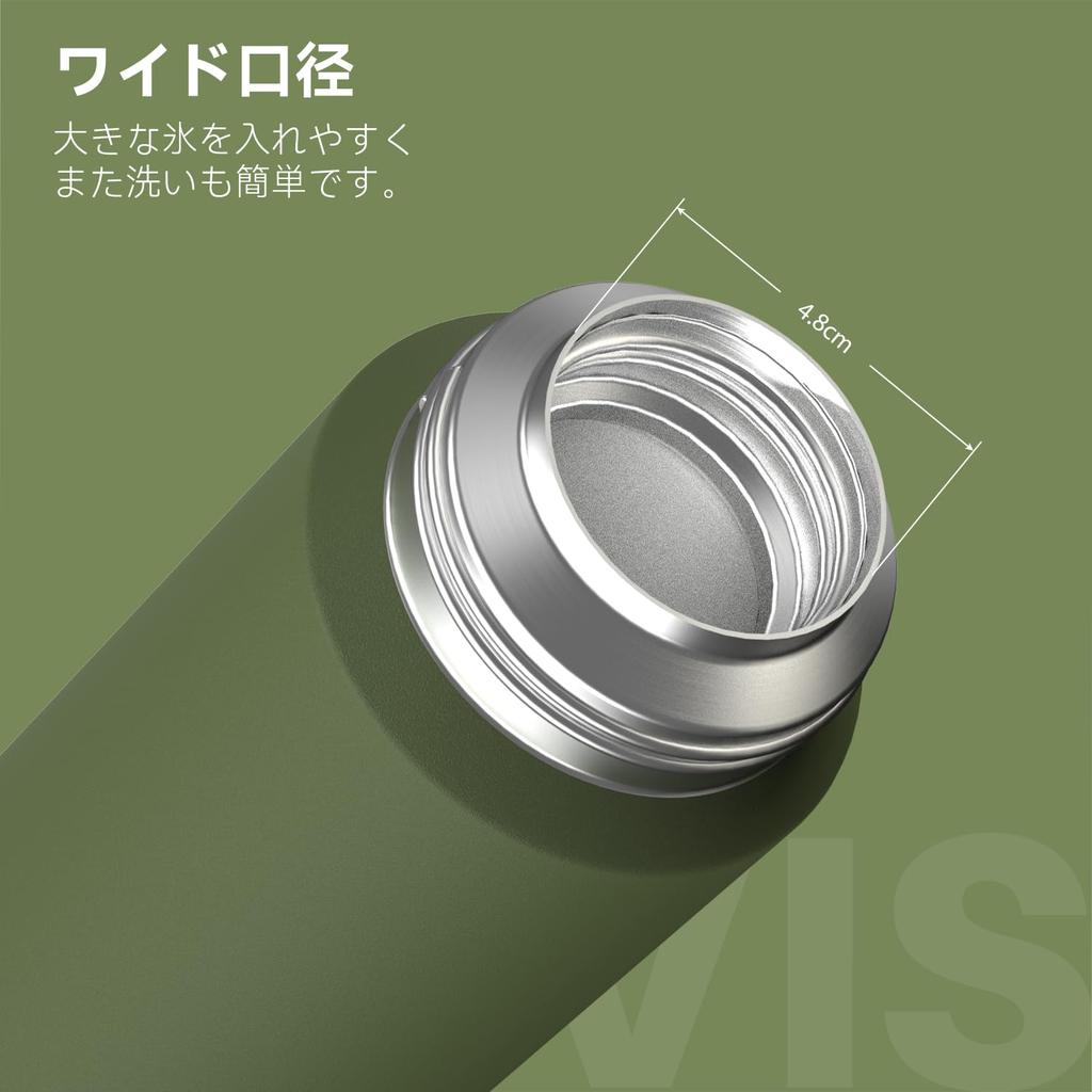 SANTECO Water 1 Нержавеющая сталь Вакуумная Холодная Теплая Легко Прямая Напиток Стильная Бутылка NEVIS Зеленая, Литр, Термос, 1000 МЛ, Бутылка, Спортивная,