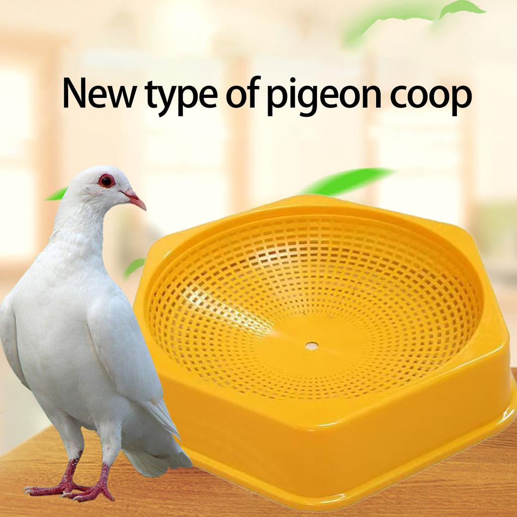 Hexagonal Pigeon Nest House With Spacious Design Durable Plastic Material For Outdoor Bird Shelter Easy Assembly Cleaning