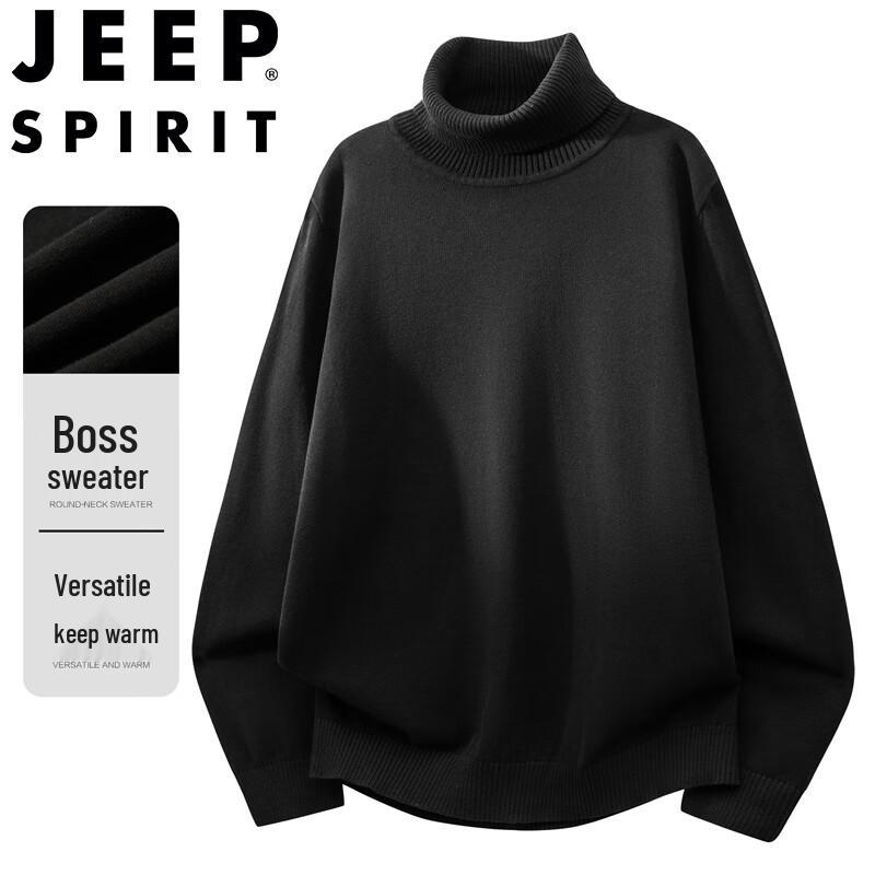 JEEP SPIRIT Men's High-Neck Autumn/Winter Knit Sweater