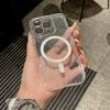 Роскошный блестящий чехол Magsafe для беспроводной зарядки iPhone 15 14 13 12 11 ProMax, ударопрочный прозрачный магнитный мягкий бампер
