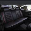 5-местные автомобильные чехлы на сиденья из ПУ-кожи с фиксированной поясничной поддержкой, удобные, дышащие, стильные, полноразмерные подушки для автомобильных сидений, всесезонные