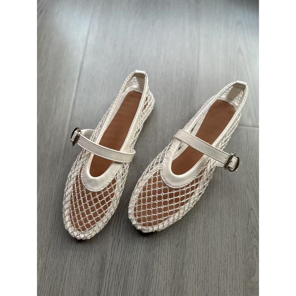 Женские элегантные балетки - От формальных до повседневных, с амортизирующими стельками и нескользящей резиновой подошвой - Черные металлические люверсы Туфли на плоской подошве