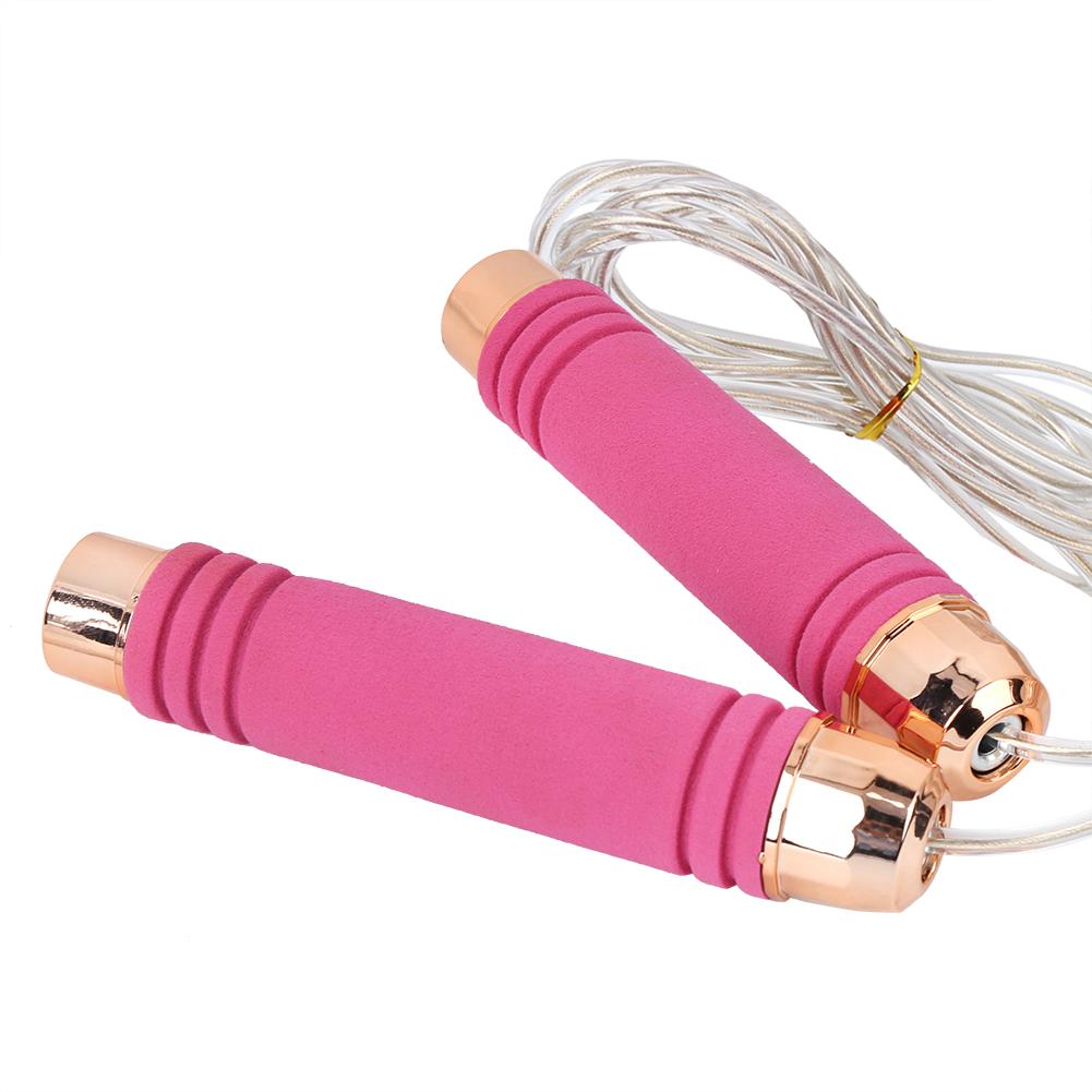 Rose Red Sports Competition Adults Children Student Fitness Steel Wire Bear Load 400g Bearing Rope Skipping