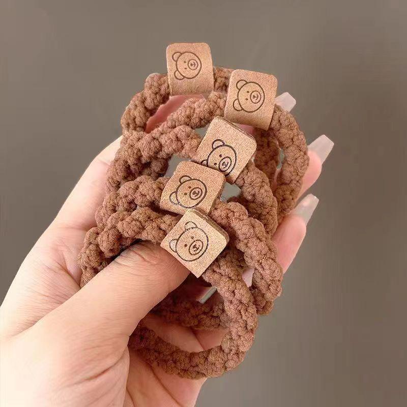 Women's High Elasticity Braided Bear Hair Tie - Thickened Elastic Band Hair Accessories