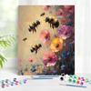 1 шт. Картина по номерам Пчелы собирают мед Расписанная вручную Сделай сам Поделки Роспись по номерам Искусство Набор для раскрашивания по номерам 40x50 см/16x20 дюймов Без рамы