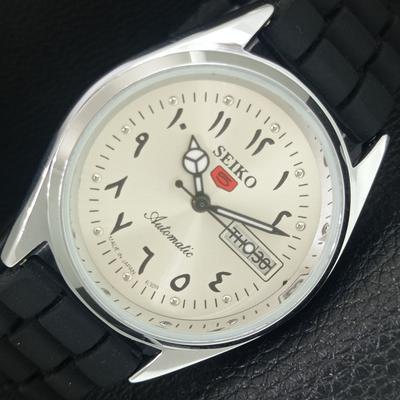 ЯПОНСКИЕ ВИНТАЖНЫЕ ОТРЕМОНТИРОВАННЫЕ МУЖСКИЕ СЕРЕБРИСТЫЕ ЧАСЫ SEIKO 5 АВТОМАТИЧЕСКИЕ 6309A a442438-1