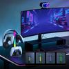 Зарядная станция-док-станция с 2 портами USB, держатель для игрового контроллера с RGB-подсветкой, компактные аксессуары для хранения для PlayStation 5/4