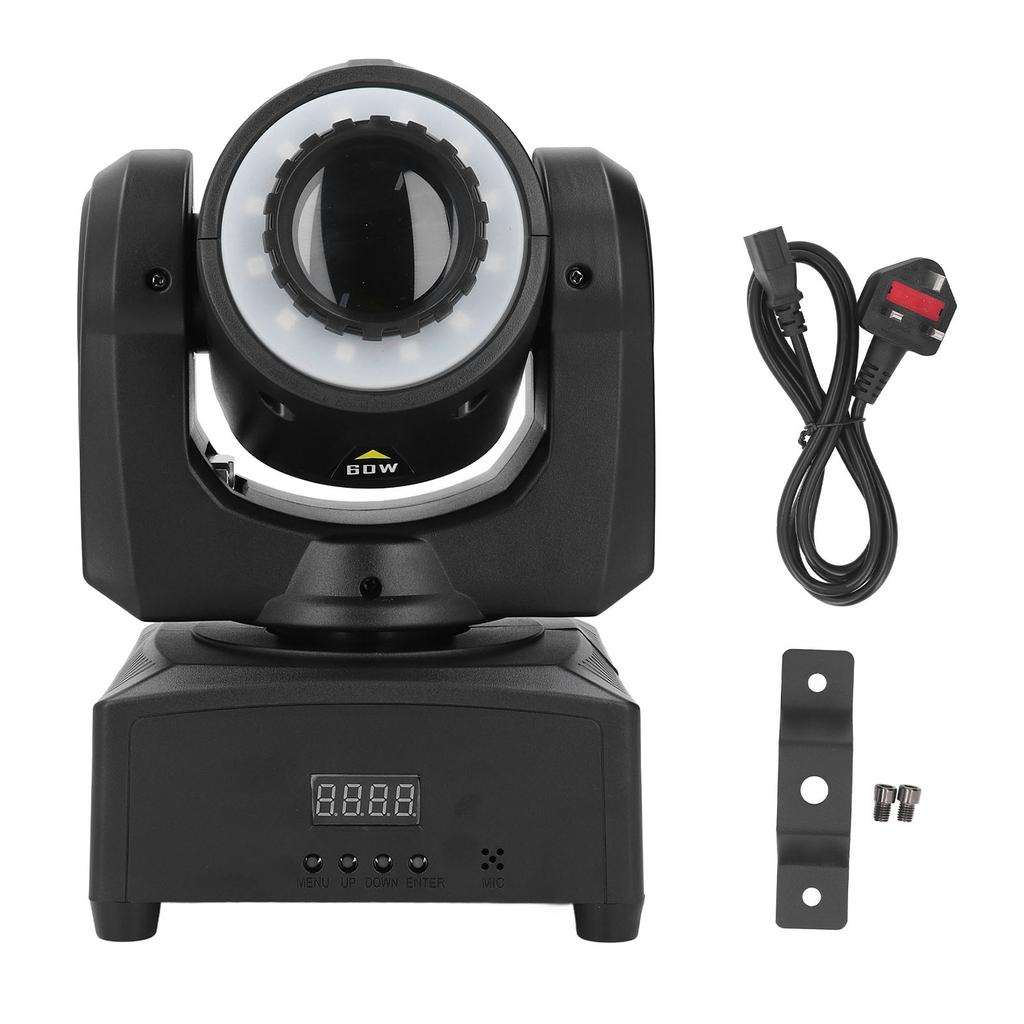 Светодиодный вращающийся прожектор, 8 режимов, 8 цветов, 9/11 каналов, многоцветный точечный светильник со звуковым управлением