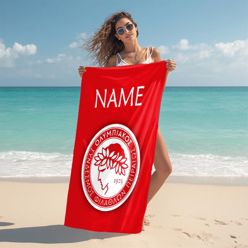 Personalized River Plate Crest Beach Towel Microfiber Beach Towel Thin Absorbent for Beach Swimming Yoga Bath Sports. 0910174