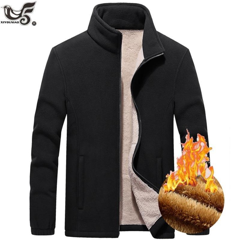 Зимние толстовки больших размеров M ~ 9xl, мужские теплые толстовки с толстой шерстяной подкладкой, мужская верхняя одежда, тактические флисовые куртки с мягкой оболочкой, пальто