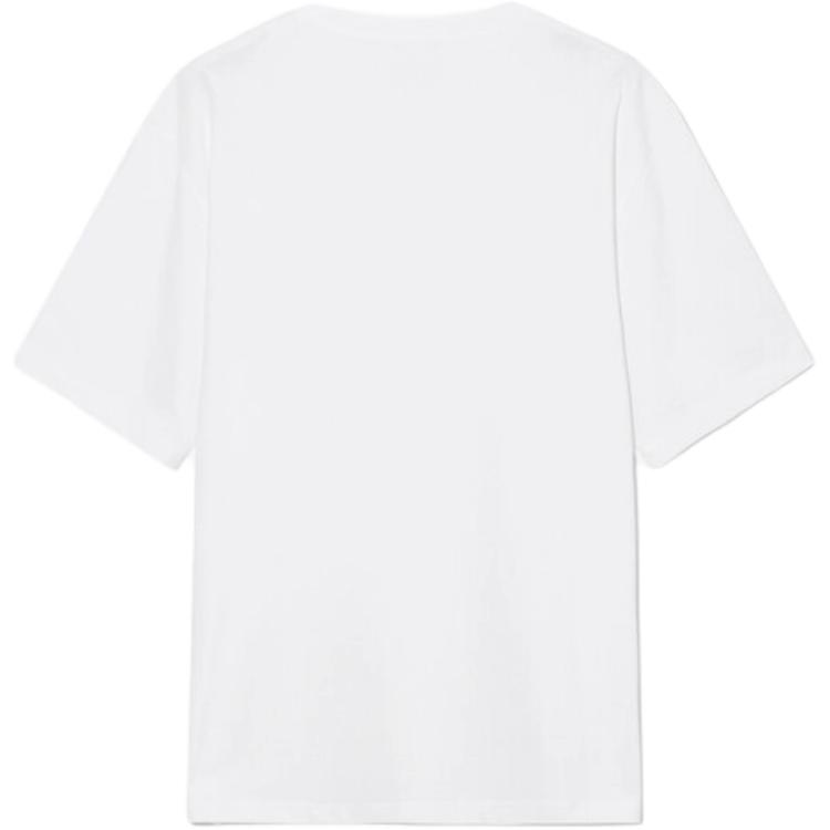 Fila Логотип Круглый вырез Пуловер Короткий рукав Футболка Унисекс Топы FS262RS01U009191