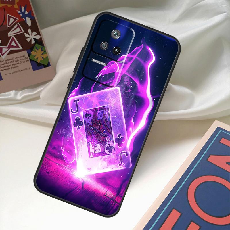 Poker Playing Card Case For POCO X6 Pro X3 X5 F3 F5 M5s M6 Pro Xiaomi 14 Ultra 11T 12T 13T Pro 12 13 Lite Cover