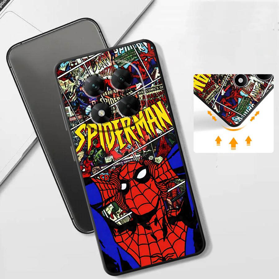 Чехол для телефона Funda для Xiaomi Redmi Note 10 7 8 11s 12s 14 13 Pro Plus 11 12 Pro 9 10S 9S Marvel Человек-паук Крутой