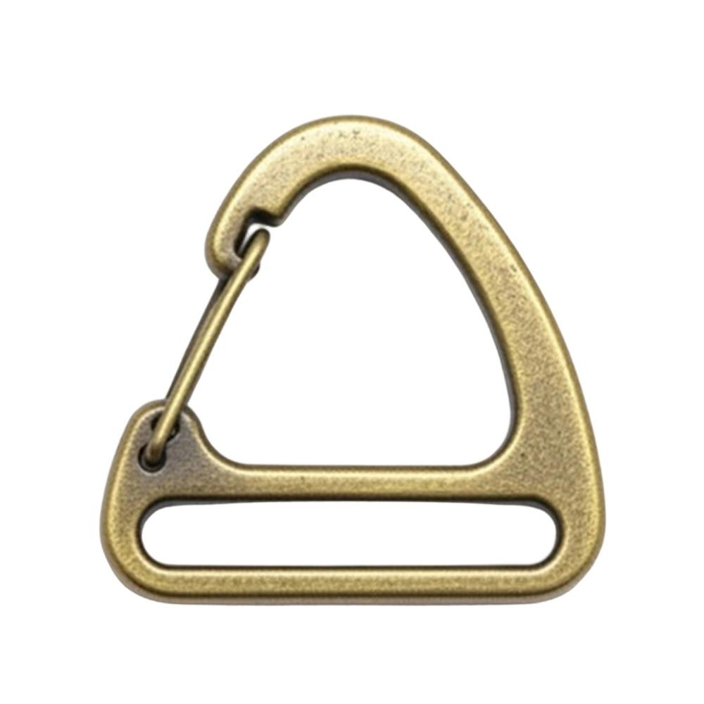 4 Colors Triangle Carabiner 32mm Keychain Belt Buckles Spring Quickdraws Clip  Camping Hiking