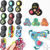Rotating Magic Bean Mini Fidget Toy Adult Antistress Autism ADHD Stress Relief Fingertip Toys For Kids Fidget Pad Fun Tool
