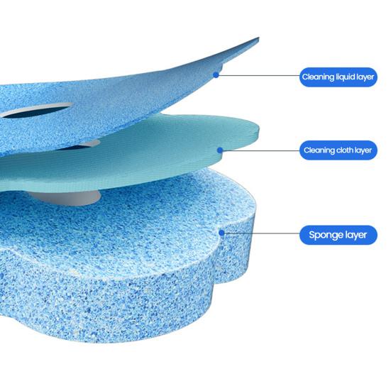 Одноразовая туалетная щетка с удлиненной ручкой, мощная чистящая палочка, трехслойная структура, очиститель для ванной комнаты, ванны, туалета
