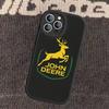 Зеленый чехол для телефона J-John Truck D-Deeres для IPhone 11 12 13 14 15 16 Pro Max Plus Кожаный чехол