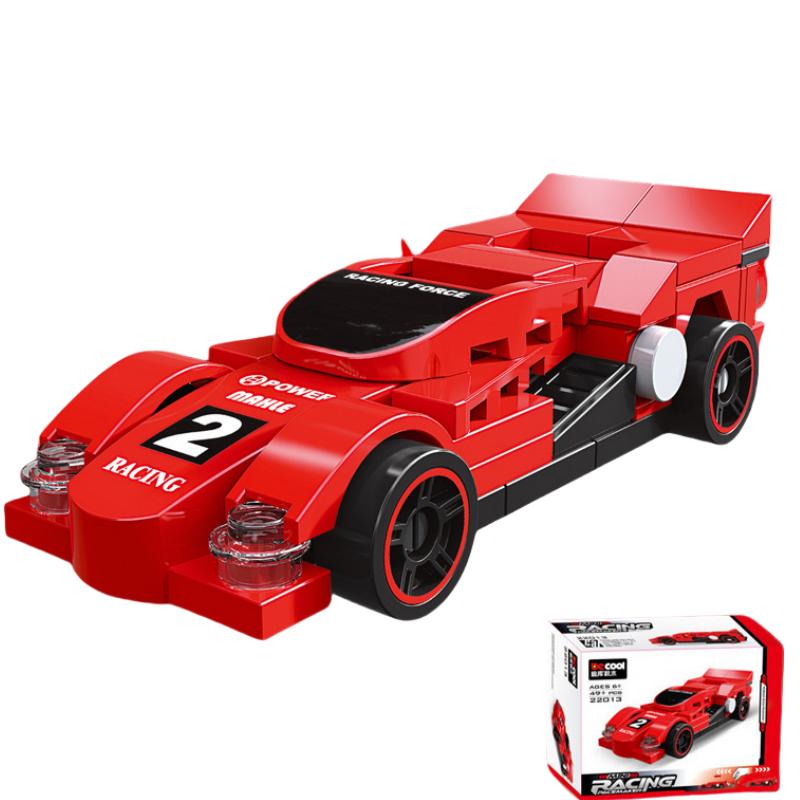 DIY гоночный автомобиль автобус инженерная машина скорая помощь отступить модель строительные блоки кирпичные игрушки для детей мальчики совместимы с