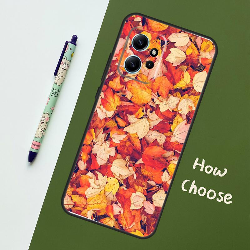Чехол "Осенние листья" для Xiaomi Redmi Note 11 12 10 Pro 8 9 Note 12S 11S 9S 10S Redmi 12C 9C 10C 12