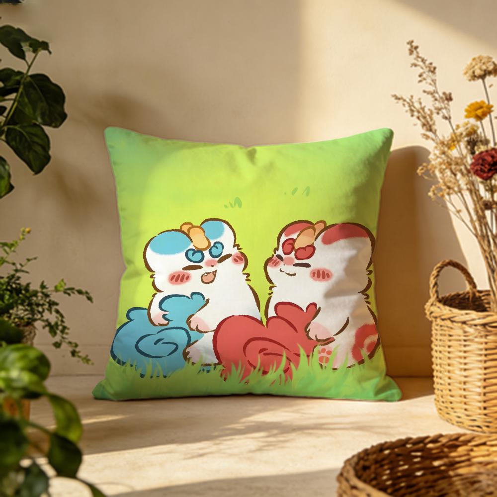 Popular Ffabulous Beastsing Cushion Cover Versatile DoubleSided Pillow Case Fit for Sofa Bed Car Daily Decor