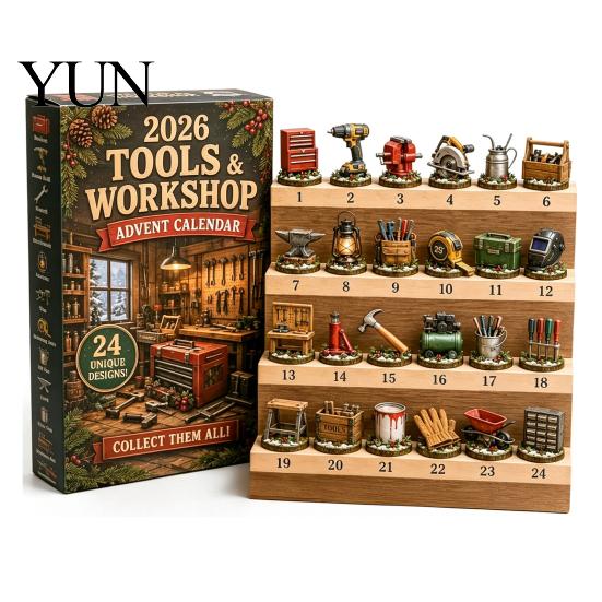 Miniature Advent Calendar 2026 Career Calendar, 24-Day Countdown Box with Mini Occupation Interactive Parent Child Toy Figures, Community Helper