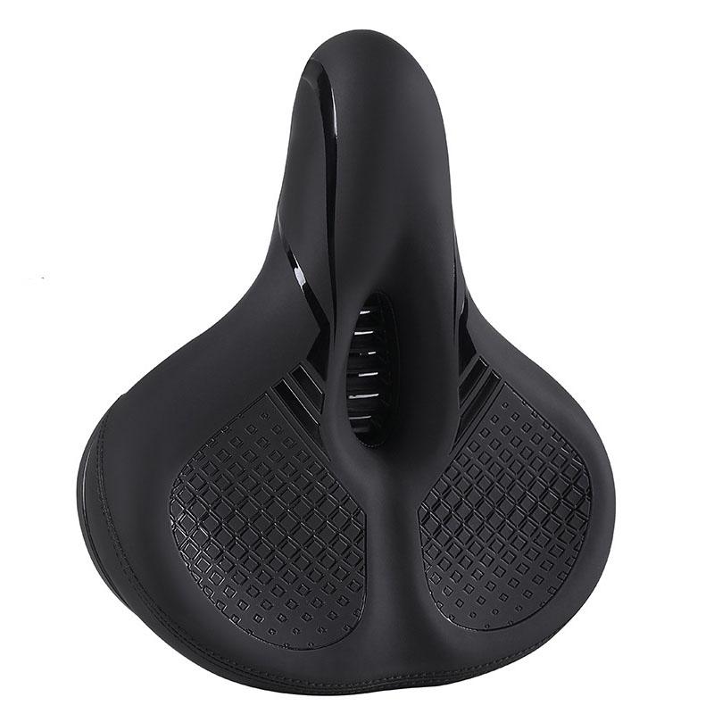 MTB Bike Bicycle Rainproof Road Cycling Seat Comfortable Soft ABS Sponge Saddle Rail with Hollow Breathable Design Casual Style