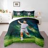 3 Piece Bedding Set Roger Federer Tennis Legend Serve White Wimbledon Print Duvet Cover for Men Sports Fan Gift