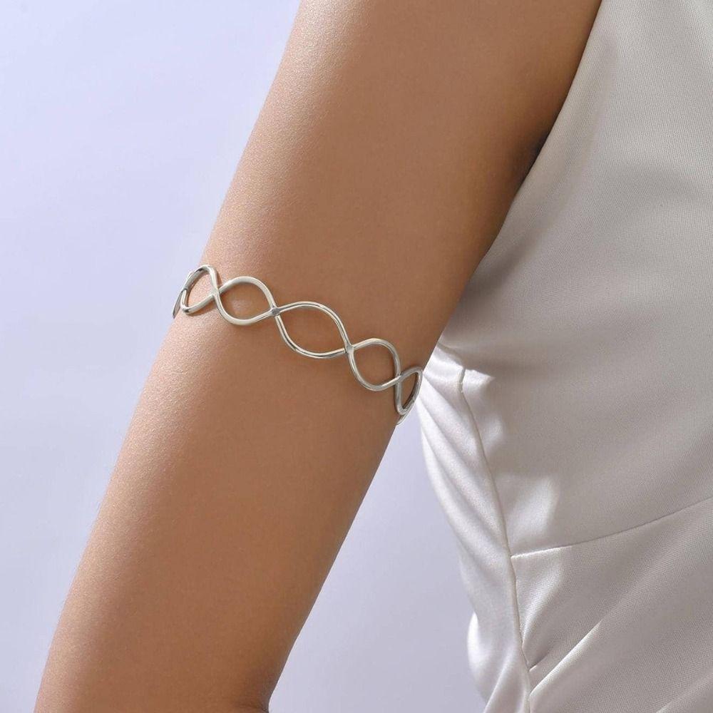 Multi Style Opening Arm Bracelet Gold Color Arm Bracelet Chic Armband Party Occasion