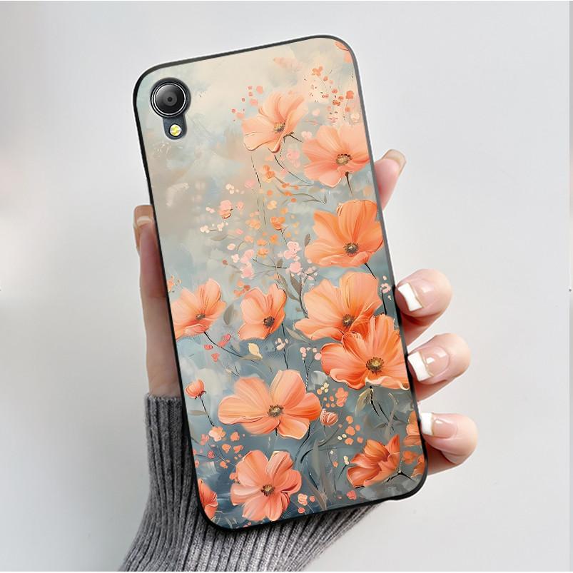 For Asus Zenfone Live (L1) ZA550KL Case Soft Silicone Black Shell Cover Funda Cute Flower Cartoon Printing Phone Casing Capa