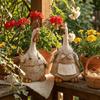 Funny Rooster Statue Cartoon Animal Shaped Garden Ornament Hen Statue  Lawn Decoration