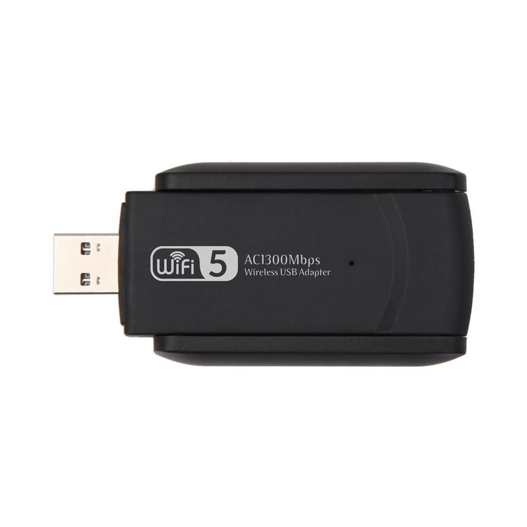 Dual-Band USB3.0 WiFi Network Card for Laptop/Desktop - 1300Mbps High-Speed & Stable Connection