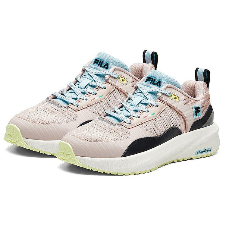 Fila Легкая атлетика Энергия Бегун Удобная спортивная ткань Синтетическая кожа Низкий верх Кроссовки для бега Женские кроссовки Розово-дымчатый A12W012202FRS