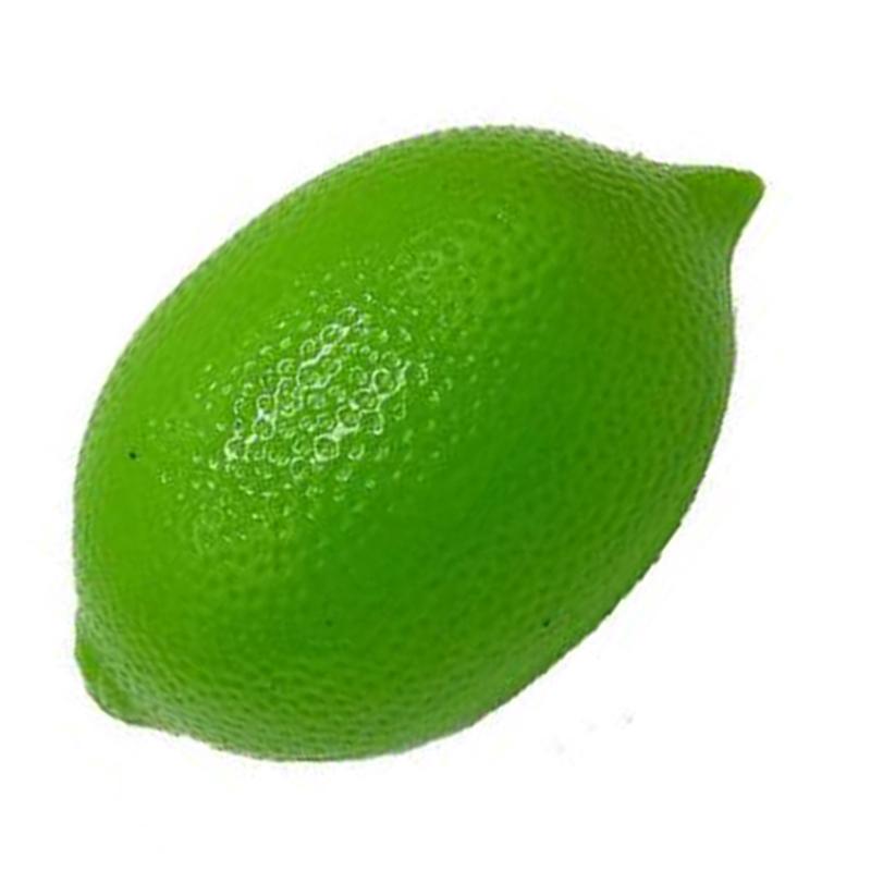 Photography Props Artificial Lemon 6pcs Green Plastic Limes Simulation