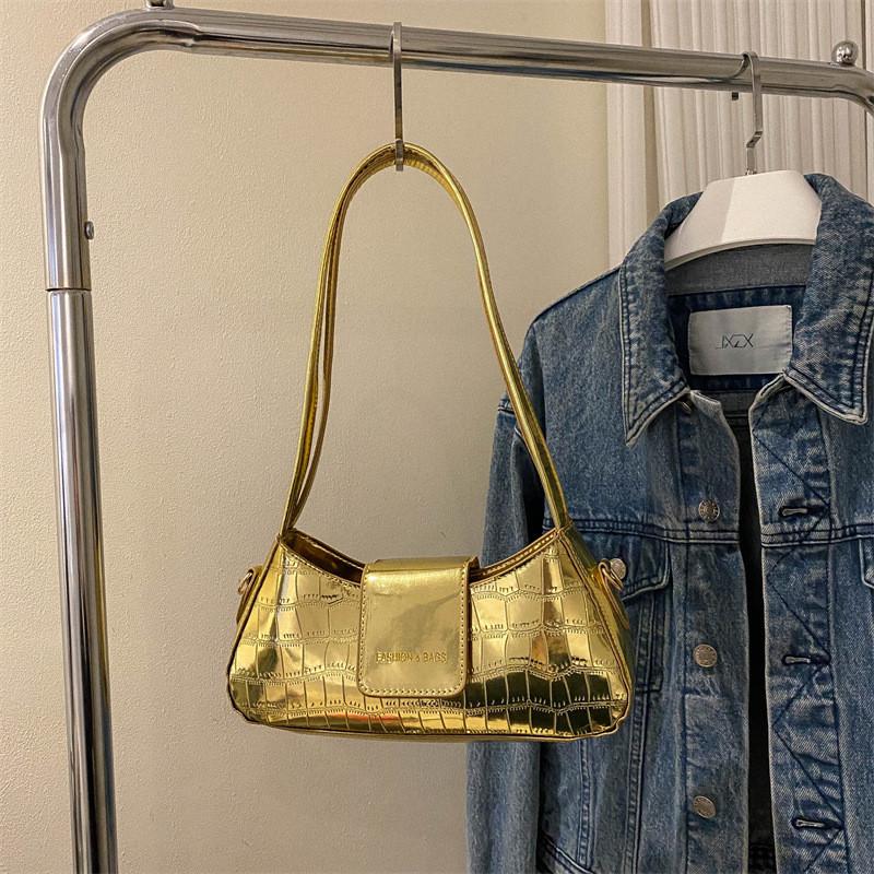 Модная блестящая наплечная сумка для повседневного использования, доступна в нескольких цветах