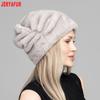 JERYAFUR Женская зимняя шапка-бини из искусственного меха, мягкая, плюшевая, теплая, для холодной погоды, для ношения на улице