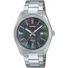 MTP-1302DS-1A Men's Analog Watch Black Pearl Date Calendar Stainless Steel Bracelet
