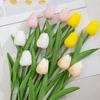 Artificial Flower No Need To Water Scene Setting Supplies Fine Texture Modern Household Decor Mini Tulips Home Decoration