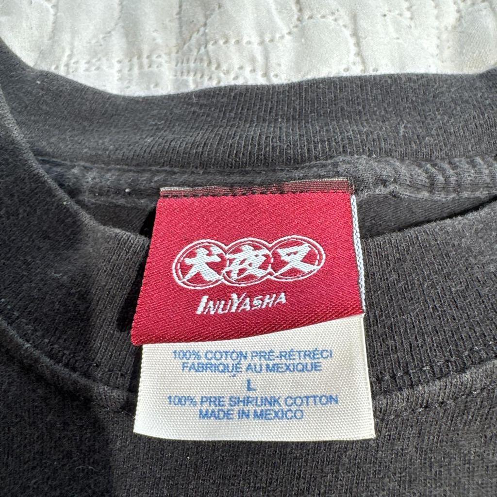 [Б/У] Редкая винтажная футболка 90-х [Инуяша], размер L, одежда б/у
