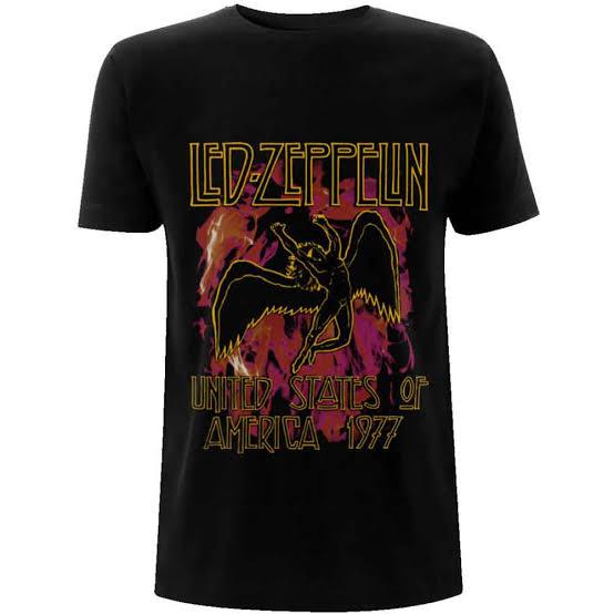 Led Zeppelin Oversized Unisex T Shirt Streetwear Cotton New Retro Short Sleeves Printed Y2k Short Sleeves Classic High Quality