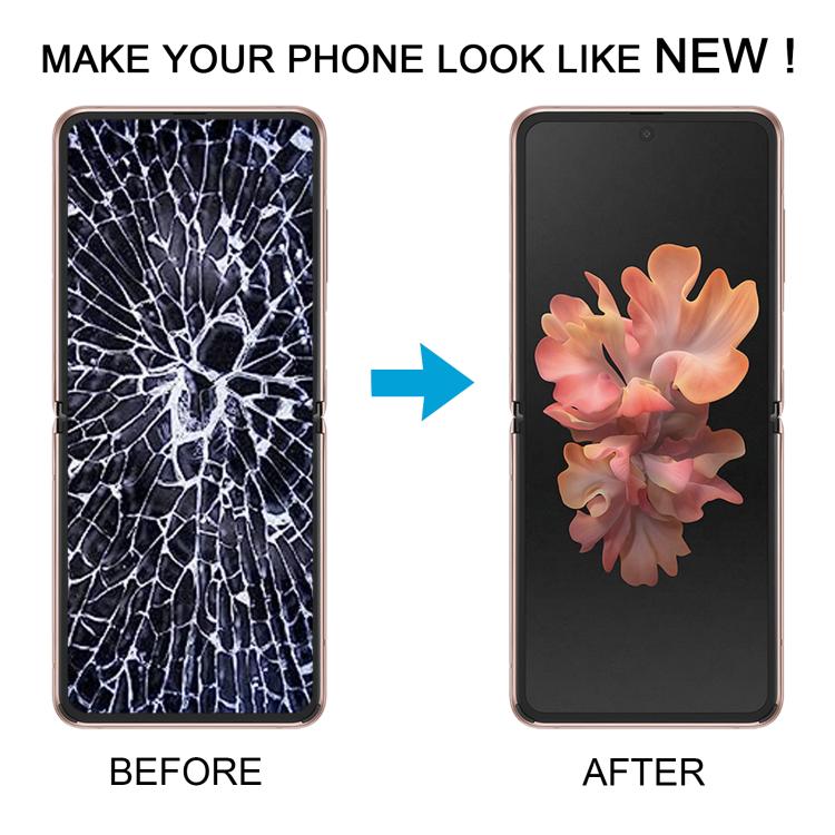 Для Samsung Galaxy Z Flip 5G SM-F707 ЖК-экран дигитайзер в сборе с рамкой