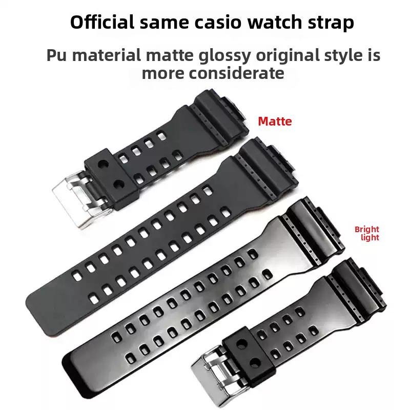 Для Casio G-shock Черно-золотой GA-110 GA-100 GA-120 Ga140 ga700 400 Резиновый силиконовый спортивный ремешок для часов Мужской резиновый ремешок для часов 16 мм