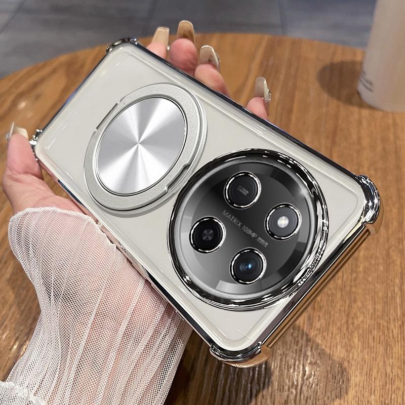 Honor X11 mobile phone case, airbag anti-drop soft case, Honor X11 decompression rotating magnetic bracket protective cover.