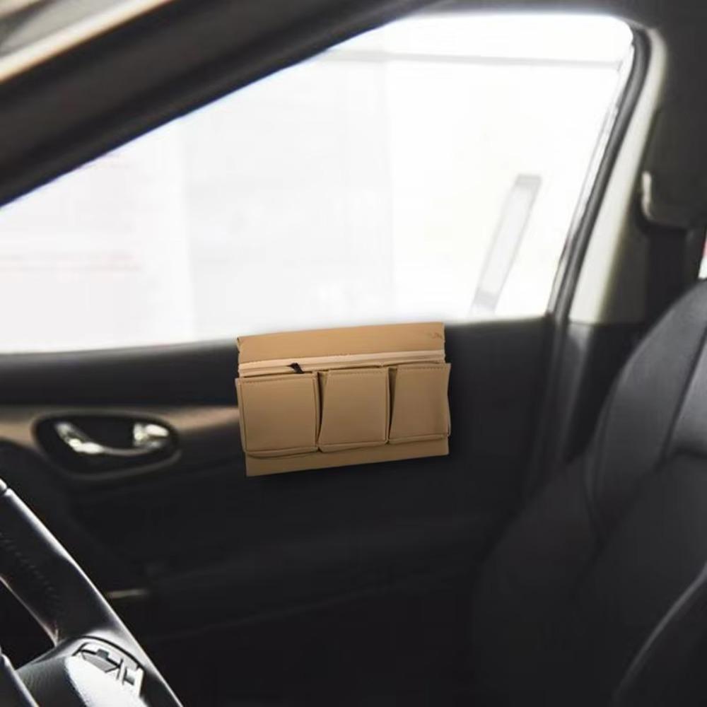 Waterproof Car Seat Window Armrest Pad Save Space Car Interior Storage Box Truck