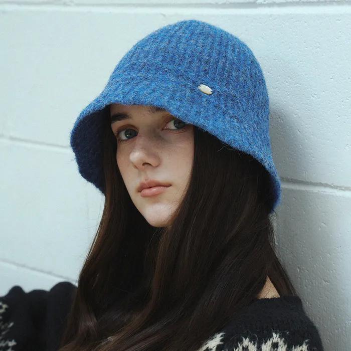Вязаная шляпа-ведро бокаши_7цветов