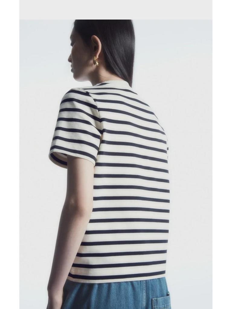 Женская футболка с круглым вырезом и коротким рукавом в стиле COS - весна 2024 г.