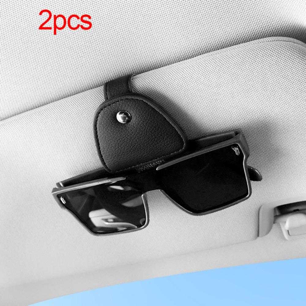 2pcs Stable Car Glasses Clip Universal Automotive Hanger Lightweight Car Sun Visor Clip Ticket
