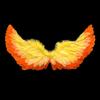 Lightweight Angel Wings 2Pcs Feather for Women Girls Fairy Costume Compact with Elastic Straps Halloween Cosplay Party Stage Performance Prop