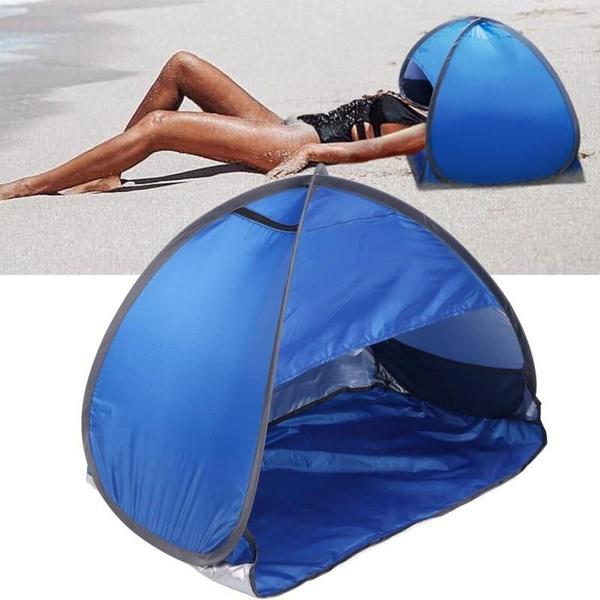 Large Portable Sun Shelter Outdoor Beach Headrest Tent Mini Sunbathing Head Tent Picnic Instant PopUp Canopy Windproof Sun Shade Tents