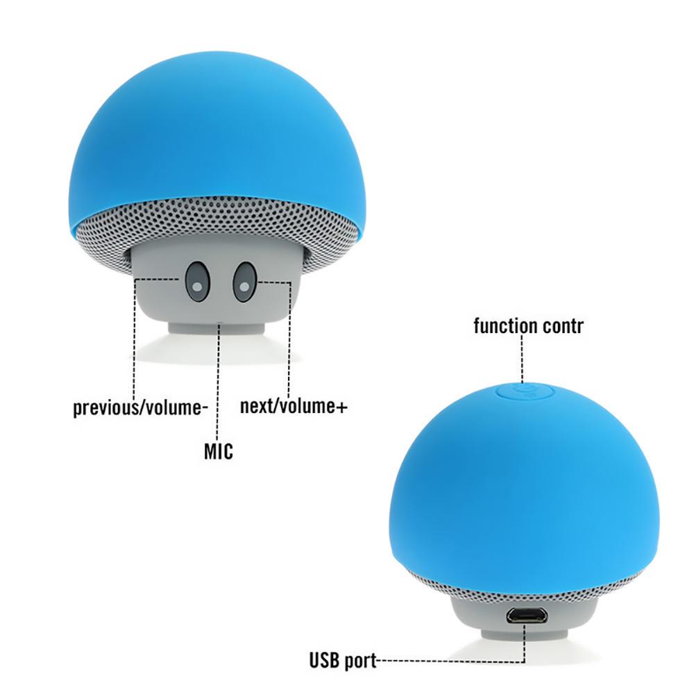 Мини Bluetooth-динамик, портативный беспроводной стерео сабвуфер, водонепроницаемый держатель на присоске, беспроводной динамик