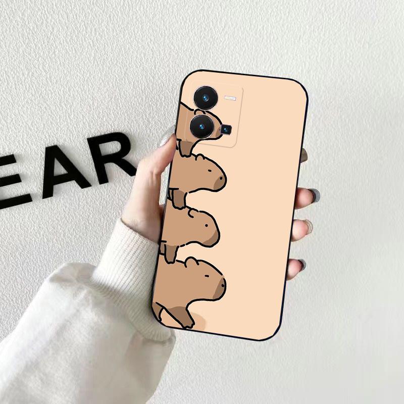 Чехол для телефона с изображением капибары для VIVO Y53S Y33S Y01 Y22S Y31 Y21 Y70 Y21S Y72 Y51 Y35 Y76 V21 V2023 V21E V20 SE